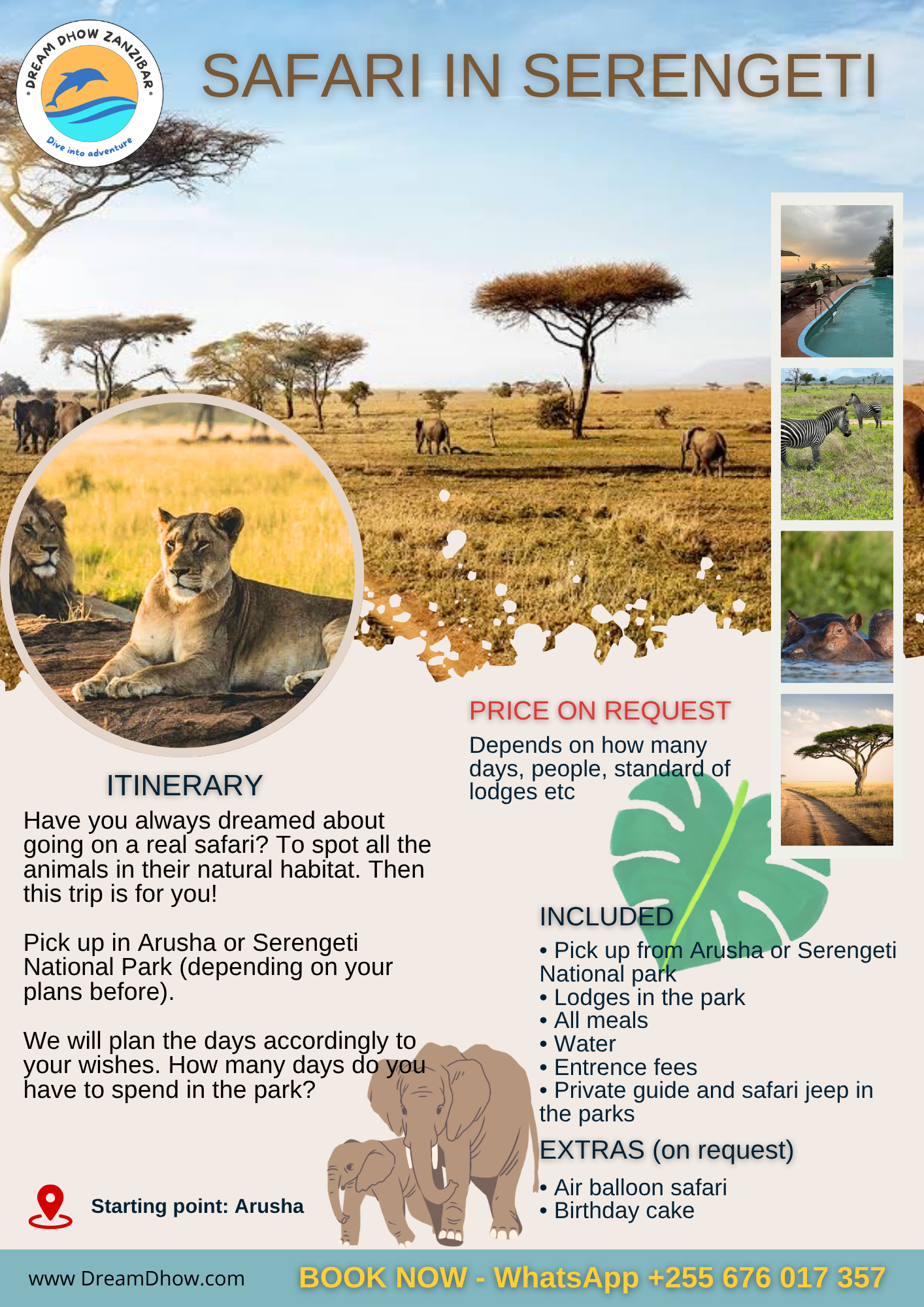 Dream Dhow Broshur - English - Serengeti