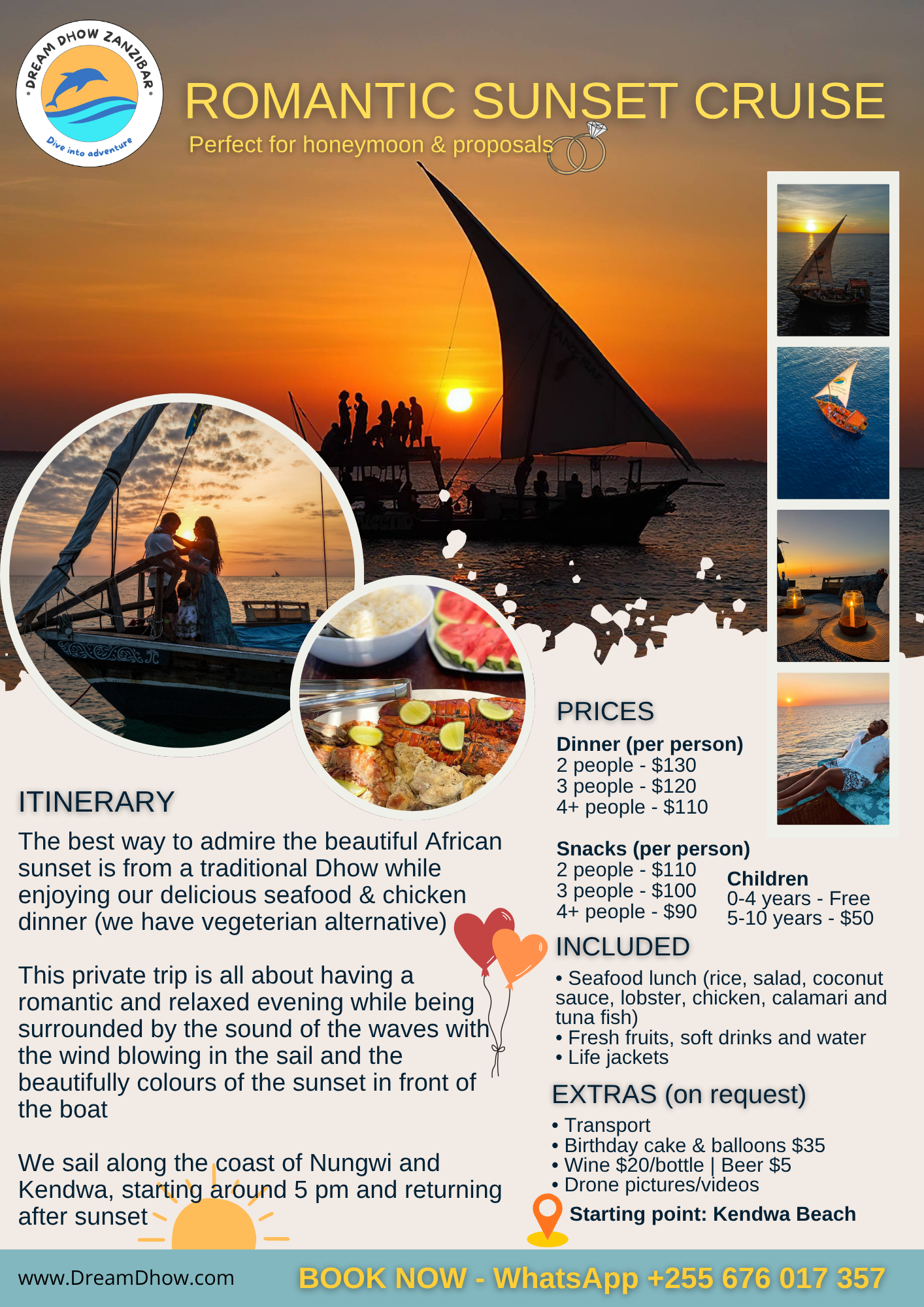 Dream Dhow Broshur - English - Sunset cruise
