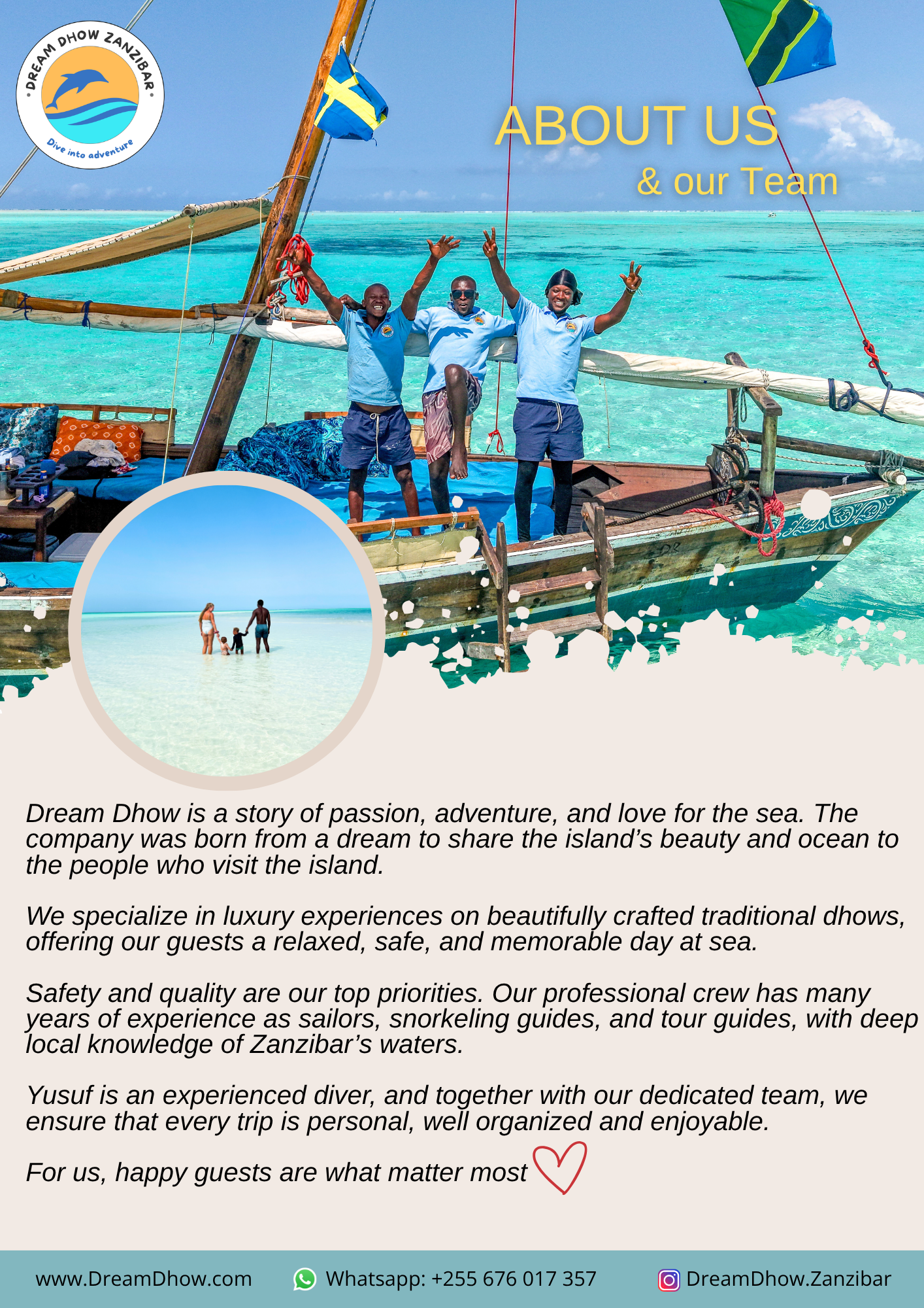 Dream Dhow Broshur - English - About us