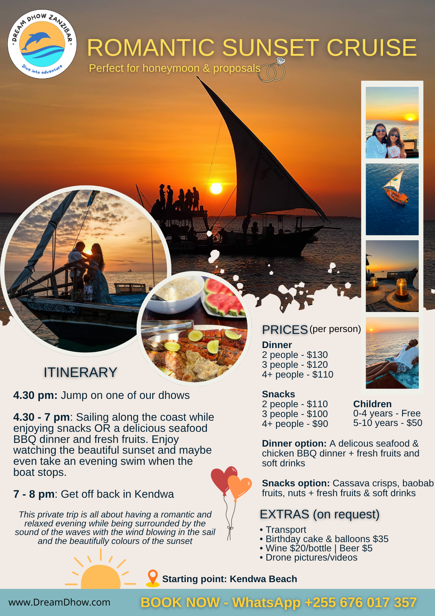 Dream Dhow Broshur - English - Sunset cruise